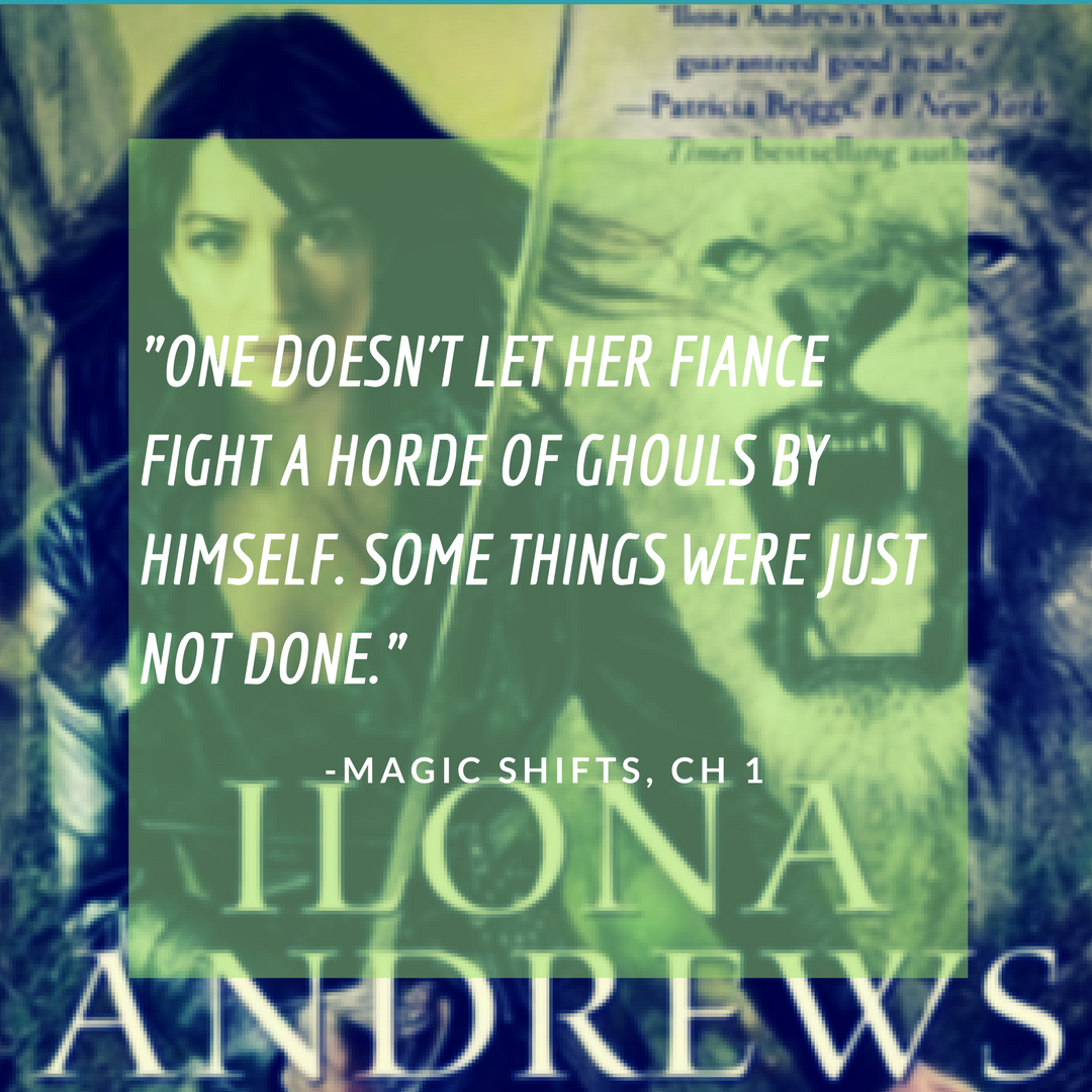 _one doesn't let her fiance fight a horde of ghouls by himself. Some things were just not done.